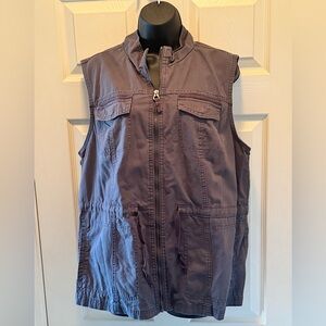 Gently worn vest. Dark Grey.